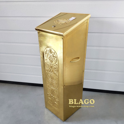 Карнавка напольна металева з карбуванням, 27х27х84 см