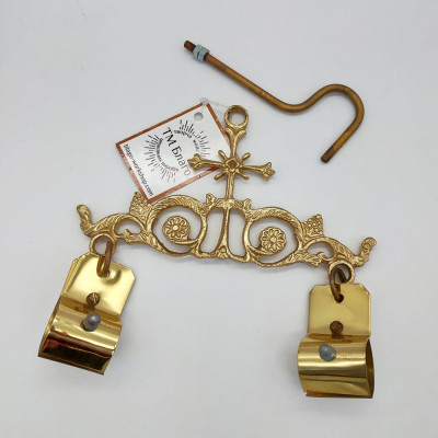 Кріплення для хоругв латунне, 9х16 см