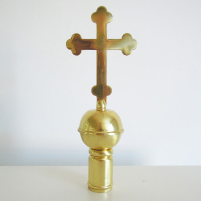 Наконечник на хоругви латунный, 11х28 см