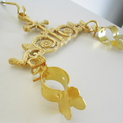 Gonfalon pendant with a cross, 17x22 cm