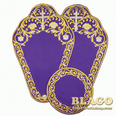 Boards for crosses and a lamp embroidered, 28х44 см Boards for crosses and a lamp embroidered, 28х44 см