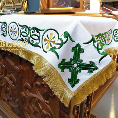 Tablecloth on the Altar with embroidery №3