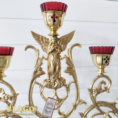 Семисвечник напрестольный средний электрический, 90х117 см