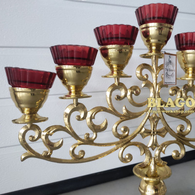 Семисвічник напрестольний малий, 52х42 см