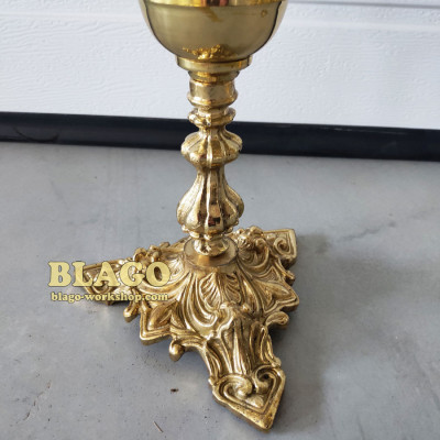 Семисвечник напрестольный латунный, 90х74 см