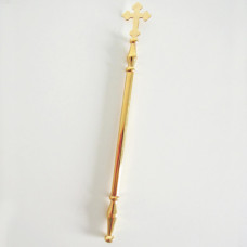 Brush (stick) for anointing, gilded, 19 cm
