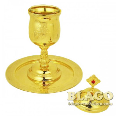 Unction sets in gilding, 19 cm Unction sets in gilding, 19 cm