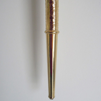 Жезл латунний позолочений, 14х150 см