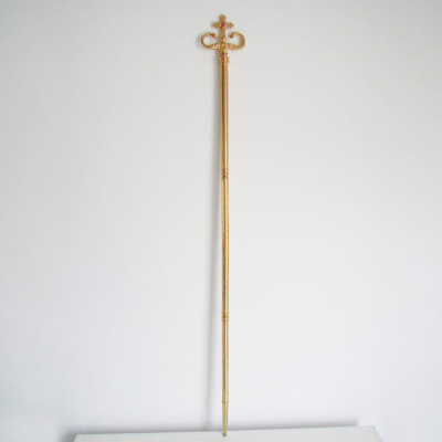 Жезл латунний позолочений, 14х150 см
