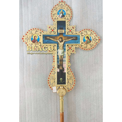 Altar Cross brass,, 78х114 cm №29