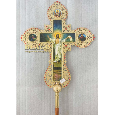 Altar Cross brass,, 78х114 cm №29