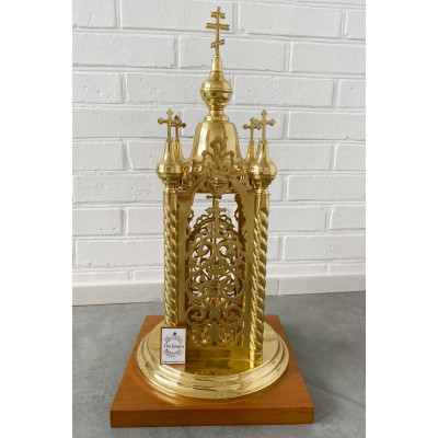 Дарохранительниця латунна без ковпака, 29х29х60 см 