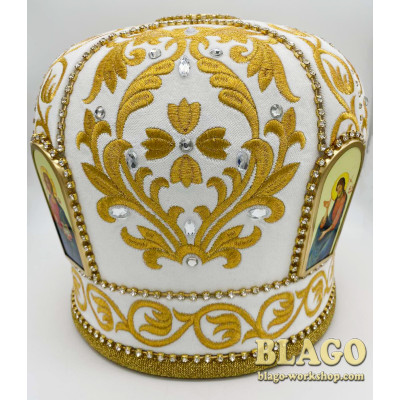 Митра з вишивкою та іконами №97