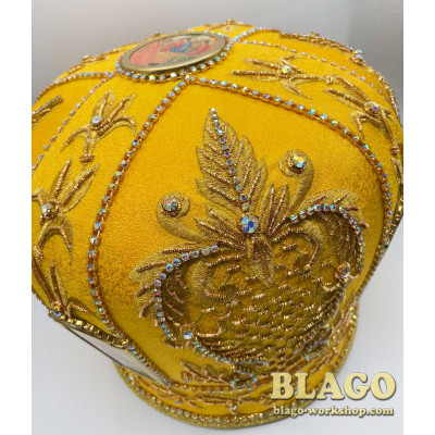 Митра з вишивкою та іконами №98