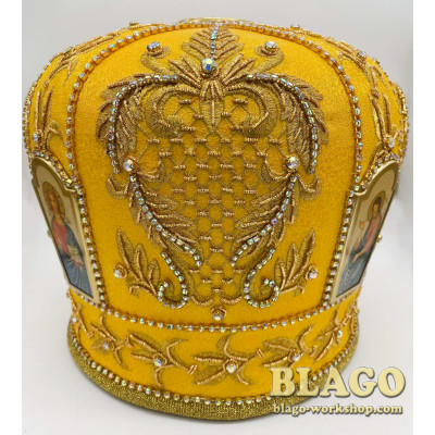 Митра з вишивкою та іконами №98