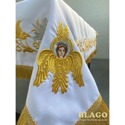 Tablecloth on the Altar with embroidery "Seraph" №1