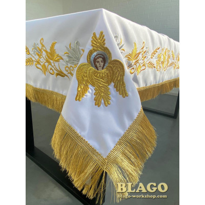 Tablecloth on the Altar with embroidery "Seraph" №1