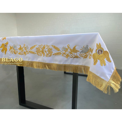 Tablecloth on the Altar with embroidery "Seraph" №1