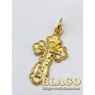 Cross metal body figured , 1.6x2.5 cm