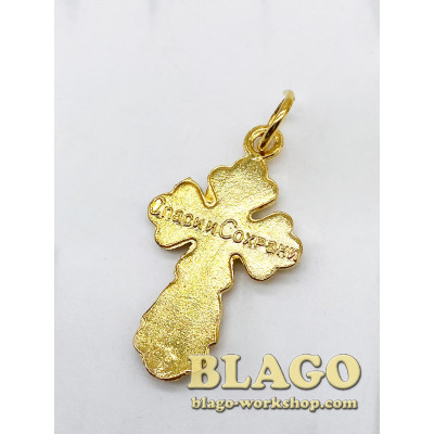 Cross metal body figured , 1.6x2.5 cm