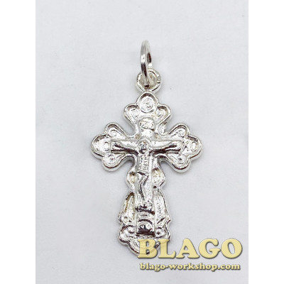 Cross metal body figured , 1.6x2.5 cm