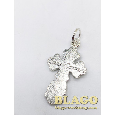 Cross metal body figured , 1.6x2.5 cm