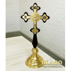 Хрест напрестольний на підставці, 19х2х41 см