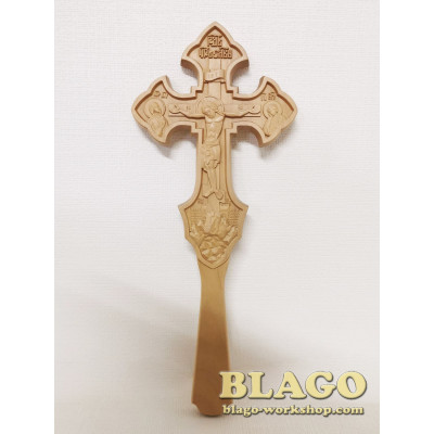 Хрест дерев’яний, різьблений №613, 12х1,5х28 см