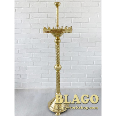 Candlestick square for 40 candles, 32x32x140 cm