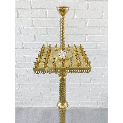 Candlestick square for 40 candles, 32x32x140 cm