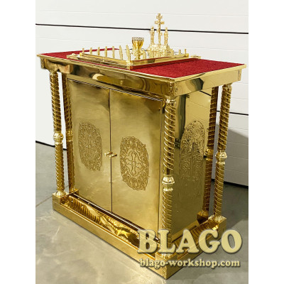 Панахидний стіл великий на 50 свічок, 116х66х115см