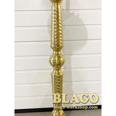 Candlestick for 30 candles 1 brass lamp, 31x140 cm