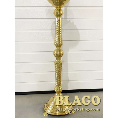 Candlestick for 30 candles 1 brass lamp, 31x140 cm