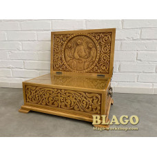 Ковчег дерев'яний для святих мощей, 45х30х19 см