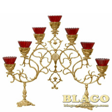 Seven-branch candelabrum, altar baby, 61х51 cm