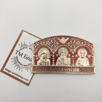 Car icons red, 8х5 cm