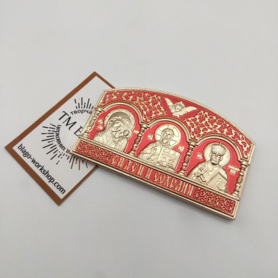 Car icons red, 8х5 cm