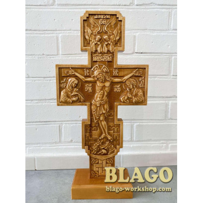 Хрест дерев’яний напрестольний різьблений, 24х3х48 см