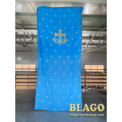 Катапетасма з вишивкою габардин №5, 140х250 см