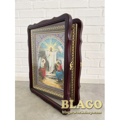 Киот открывающийся Двенадесятые праздники комплект (26 ликов), 42х52см
