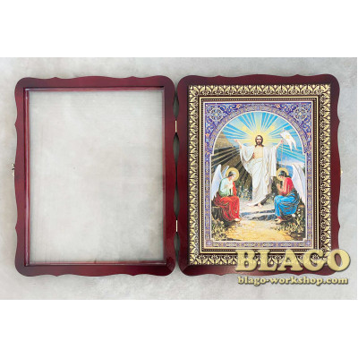 Киот открывающийся Двенадесятые праздники комплект (26 ликов), 42х52см