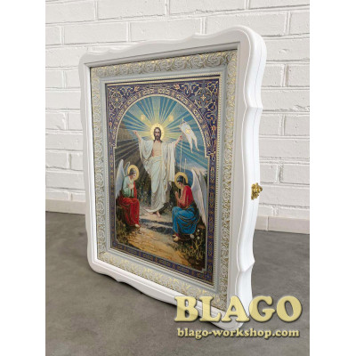 Киот открывающийся Двенадесятые праздники комплект (26 ликов), 42х52см