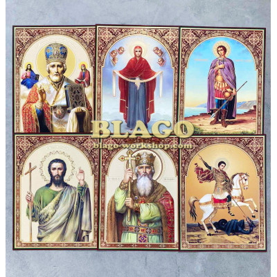 Киот открывающийся Двенадесятые праздники комплект (26 ликов), 42х52см