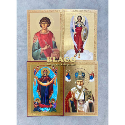 Кіот відкривний Дванадесяті свята комплект (22 лика), 32х42см