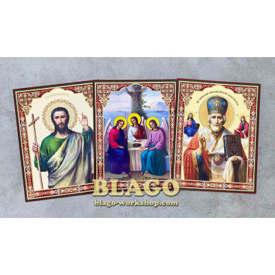 Кіот відкривний Дванадесяті свята комплект (28 ликів), 33х40см