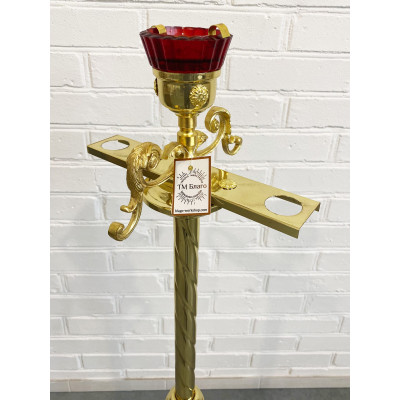 Censer stand with lamp, 105 cm