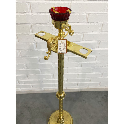 Censer stand with lamp, 105 cm