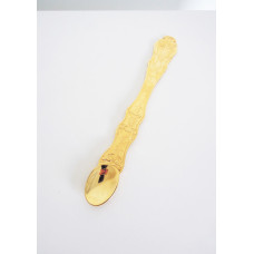 Spoon for communion brass gilded, 3x15 cm