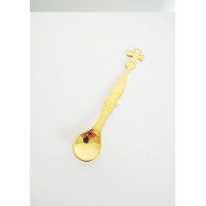 Spoon for communion brass gilded, 3x15 cm