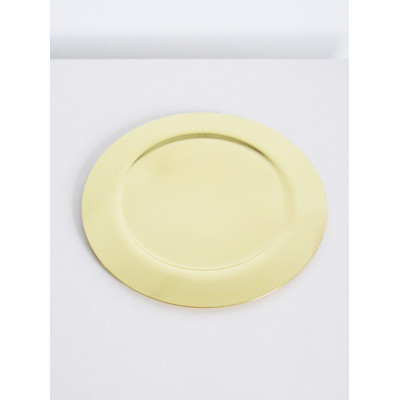 Plate brass, 13cm